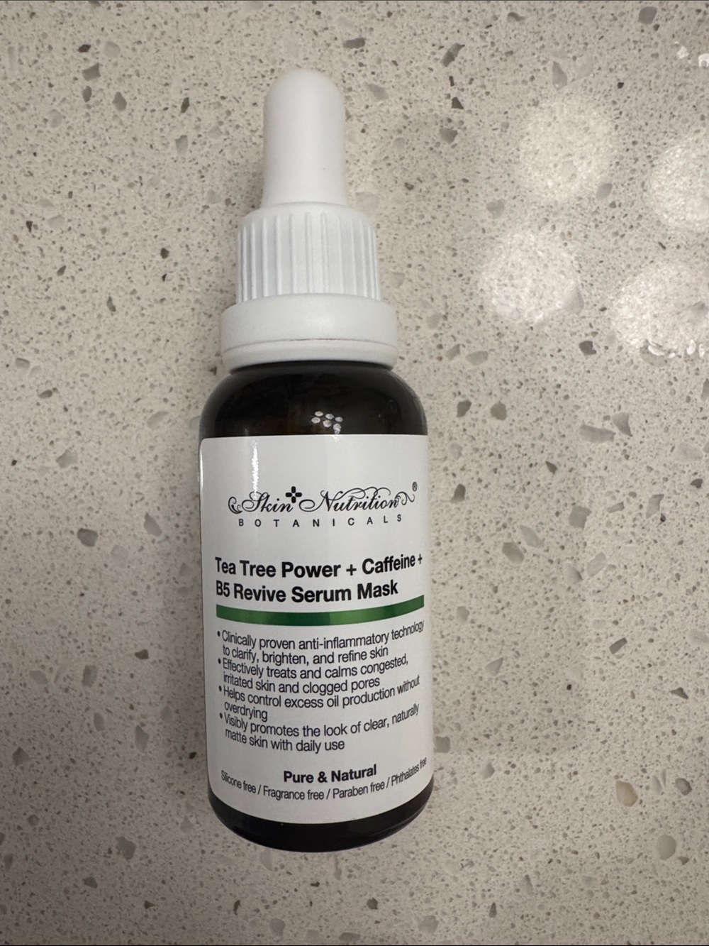 Tea Tree Power + Caffeine B5 Revive Serum Mask - White